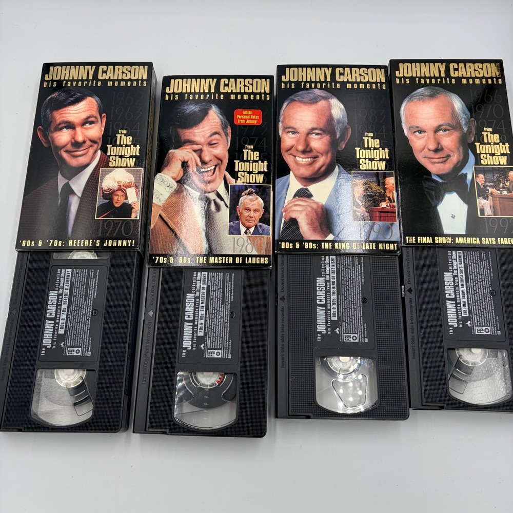 Johnny Carson The Carson Collection 4 VHS Box Set Tonight Show Favorite Moments - Picture 4 of 9